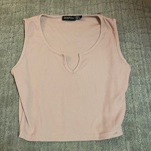 light pink crop top